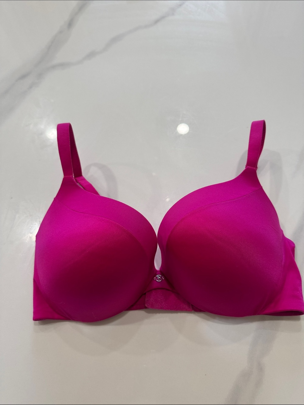 Victoria's Secret Hot Pink Push-Up Bra — 34D, great cond.